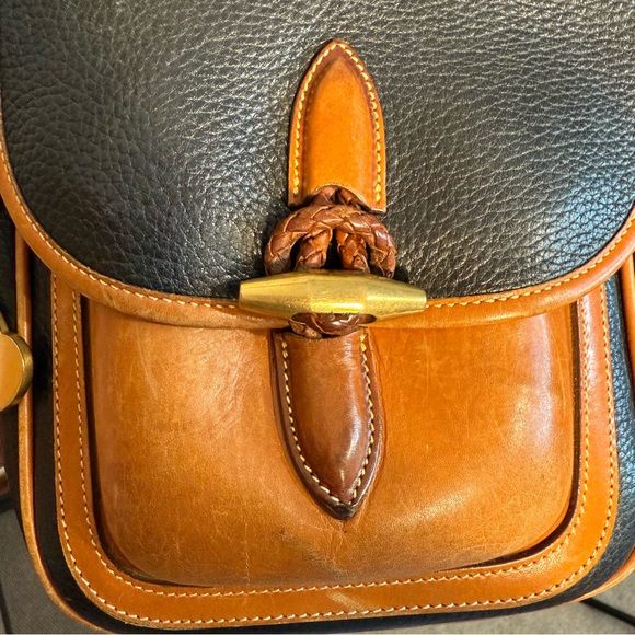 Dooney & Bourke Vintage Black and Brown Outback Crossbody Bag - Picture 9 of 12